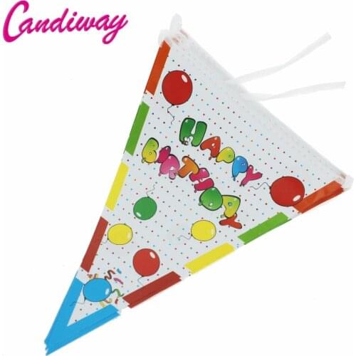 Birthday cartoon paper banner banner decorative childrens Holiday Decorative Items NA009