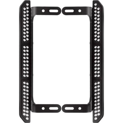 RC Car Metal Black Pedal Sliders 2PCS for 1/10 RC Crawler Traxxas TRX-4 Upgrade Parts