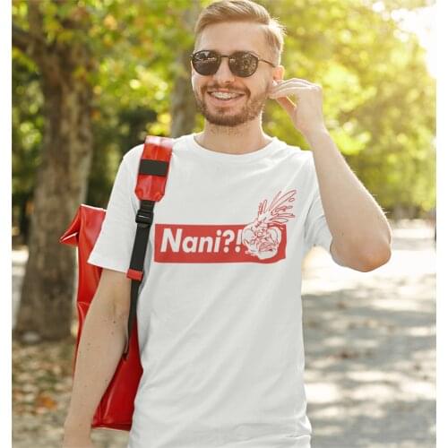 Nani Hokuto No Ken Kenshiro T Shirt Mens Cotton Vintage T-Shirts Fist of the North Star Tee Shirt Short Sleeve Clothes Original