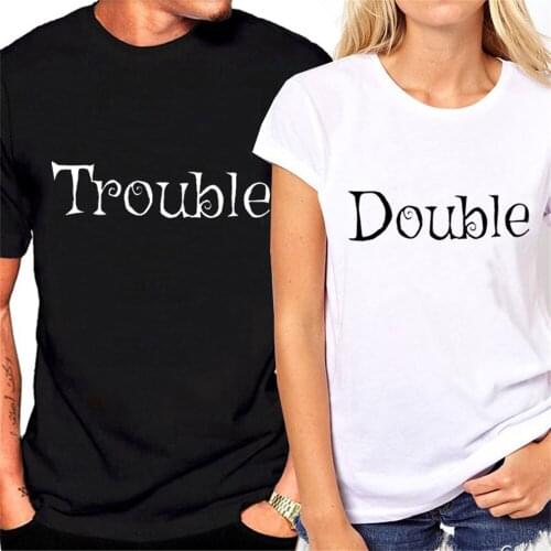 Tops Tee Shirt Tops Couple Clothes Men / Women T Shirt Fashion Letter Print T-shirt X82J