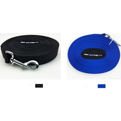 Pet traction rope dog Dual use Nylon Extended training traction belt with waist pockets Lengthen training dog leash and lead pet