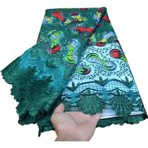 2021 New Arrival Swiss Voile Cotton Lace Fabric Embroidery 5yards African Swiss Lace Fabric For Nigerian Party Dress PS724-1