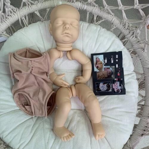 NPK 19inches Reborn Cecily DIY doll Kit Fresh Color Soft Touch Doll Parts with COA