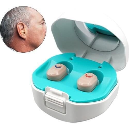 A Pair Digital Hearing Aids Rechargeable 2021 Best Digital Hearing Aid Audifonos Hearing Device Hearing Amplifier for Elderly