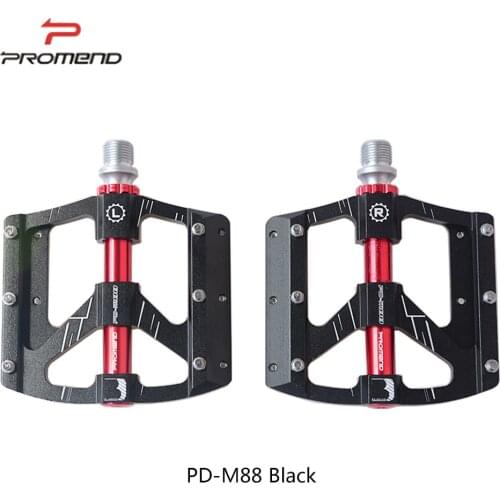 The ProMend Bicycle Pedal M88 Tri-Pailing CNC Aluminum Pailing Pedal Mountain Bike Bearing Pedal