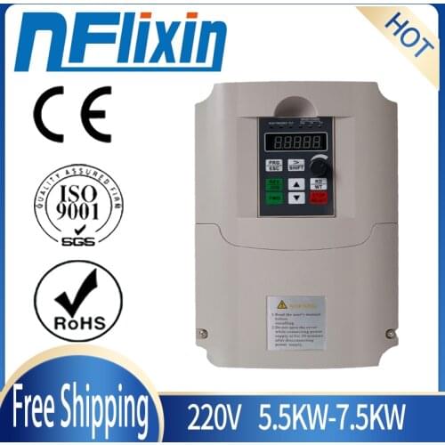 Frequency Inverter, Durable Low noise Variable Frequency 400Hz VFD 5.5Kw 3HP Overloaded Vector Motor Drive VFD 3Phase 380V