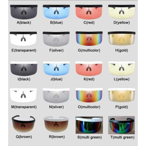 One large lens peep-proof, foam-proof and protective sunglasses fashion multi-color outdoor UV protection sunglasses