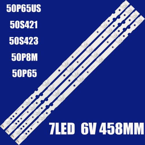 LED Backlight 7lamp 4C-LB5007-YH02J 4C-LB5007-ZM03J For T homson 50UD6406 50P65US 50S421 50S423 TCL-GIC-50D6-3030-4X7-LX20180417
