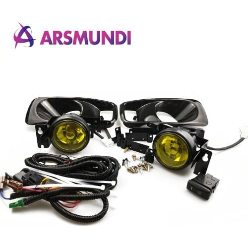 Yellow /Clear Fog Light lamp Halogen fit 99-00 FOR HONDA CIVIC 2/3/4 dr EK EM JDM Kit EX DX LX SI SiR HB HX