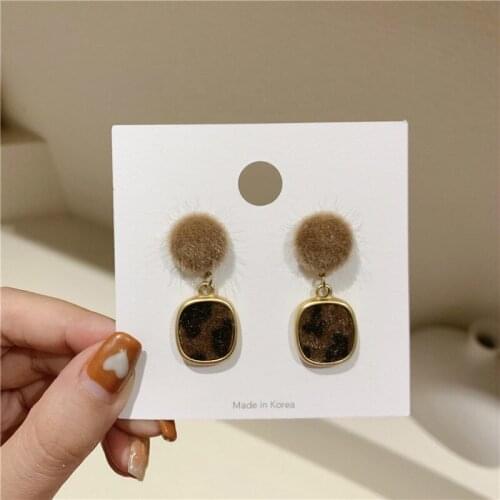 Zeojrlly Trendy Geometric Women Dangle Earrings Round Earrings In Autumn Fashion Elegant Korean Simple Jewelry