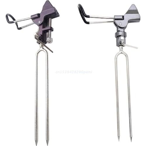 1 Piece Rod Holder for Bank Fishing, Fish Rod Holder Ground Adjustable Bank Fishing Rod Rack Stand Fishing Rod Stand Dropship