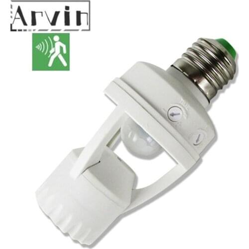 110-220V LED Induction Switch Pir Induction Motion Sensor IR Infrared Human E27 Plug Socket Switch Base Led Bulb Lamp Holder