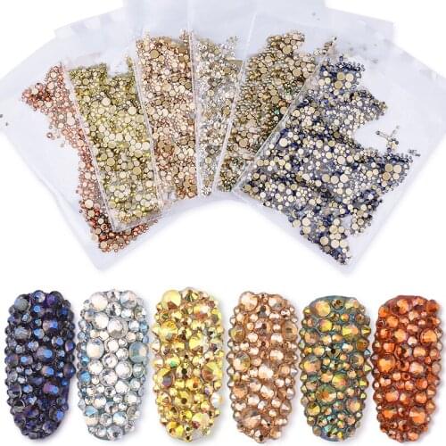 1440Pcs/Pack Rhinestone Stickers for DIY Art SS3-SS20 Stone Accessories Nail Decoration 2021 Rhinestones for Manicure