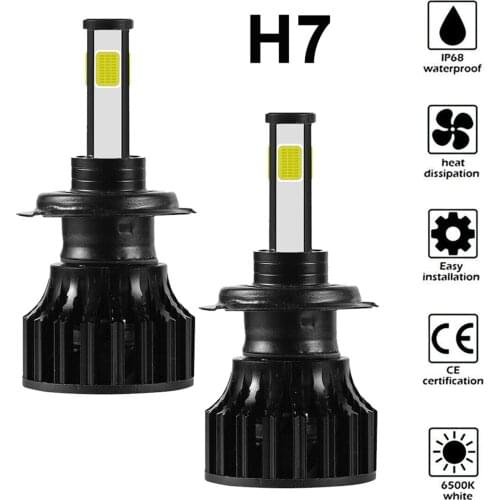 2pcs Waterproof Car Haedlight Bulbs D8 H7 H8 H9 H11 Led 9005/HB3 9006/HB4 6000k Auto Fog Light Led Car Bulb