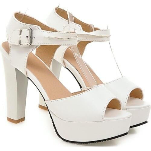 2017 Rushed Tenis Feminino Sapato Feminino Sandalias Mujer Big Size 34- 45 Sandals Ladies Lady Shoes High Heel Women Pumps M57