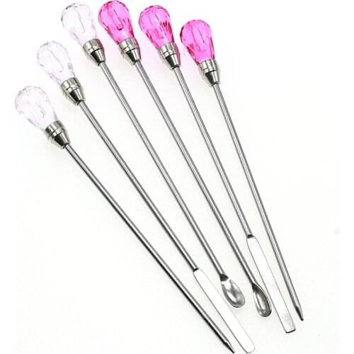 3pcs Stirrer DIY Craft Tools Crystal Mixing Spoon Needle Epoxy Resin Jewelry Accessories Making