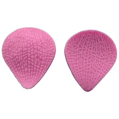 Free Shipping Leaf Shaped Fondant Mold Clamping 3D Silicone Mold Fondant Liquid Silicone Cake Sided Petals Meridian Mold A427