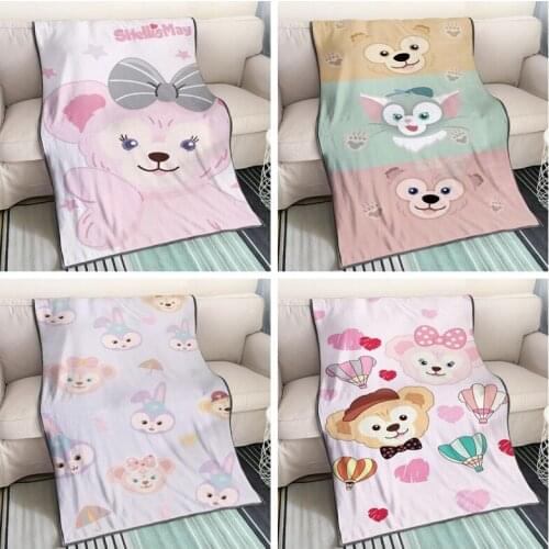 Disney Duffy StellaLou Anime Figures Cartoon Product Cosplay Accessories Customized Blanket Warm Home Bed Unisex Gifts