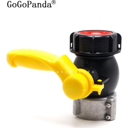 GOGOPANDA Free Shipping IBC Water Tank 62mm DN40 Screwable Ball Valve Square / Coarse Thread