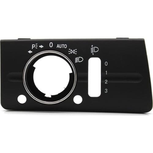 RHD Car Dashboard Button with Headlight Switch Cover Panel Trim for Mercedes Benz W211 E Class 320 350 550 2003-2008