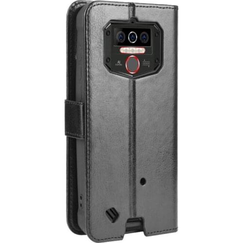 Apply to Oukitel WP5 leather mobile phone shell clamshell Oukitel WP6 retro magnetic mobile phone shell protective case