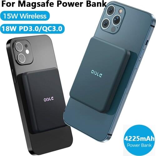 Magnetic Wirelss Power Bank For Apple Charger 18W Fast Wireless Charging External Battery For Magsafe iPhone12 Pro Max PowerBank