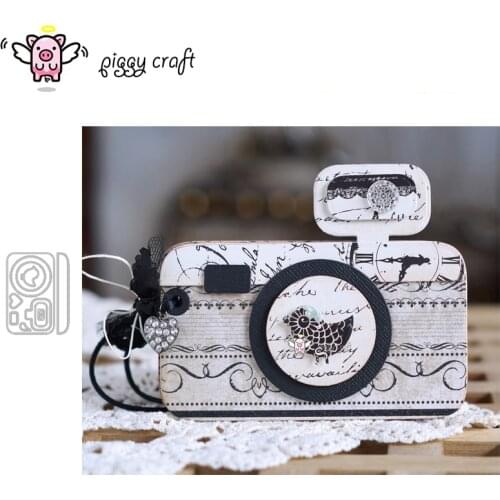 Piggy Craft metal cutting dies cut die mold Camera pocket decoration Scrapbook paper craft knife mould blade punch stencils dies