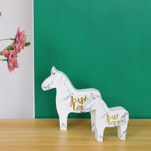 Marble Trojan Horse Creative Gift Parlor Office European Style Decoration Sculpture Art Decor Handmade Home Decoration Art Gift