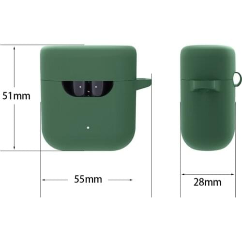 H7JF Soft Silicone Cover Compatible with QCY T12S True Wireless Earbud Charging Case Protective Dust-resistant Case