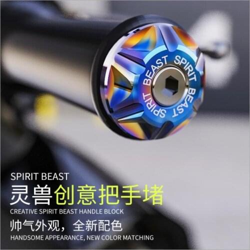 Spirit Beast Motorcycle Handlebar Ends Bar Grips Caps For Inner 13-20mm Universal Motorbike Dirt Bike Bicycle Honda Yamaha