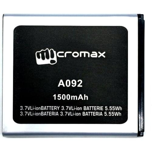 New High Quality 1500mAh Mobile Phone Replacement Battery For Micromax A092 Batterij Bateria + Tracking Code