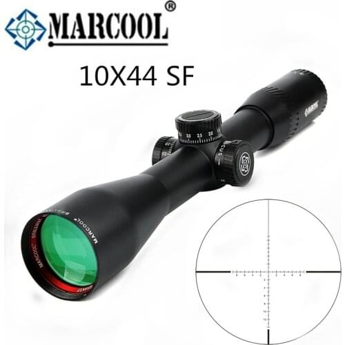 Marcool Riflescope 10X44 SF HD Red Ring Tactical Airsoft Air Rifle Optical Collimator Sight Rifle Scope For Hunting