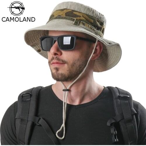 100% Cotton Men Women Bucket Hat Summer Outdoor Panama Hat Mens UV Protection Beach Sun Hat Male Female Bonnie Fishing Hats