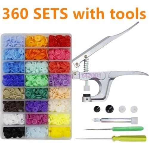20set U Shape Fastener Snap Pliers & T5 Snap Poppers Plastic Buttons Kit Snaps Cloth Buttons DIY Sewing and Crafting Tool