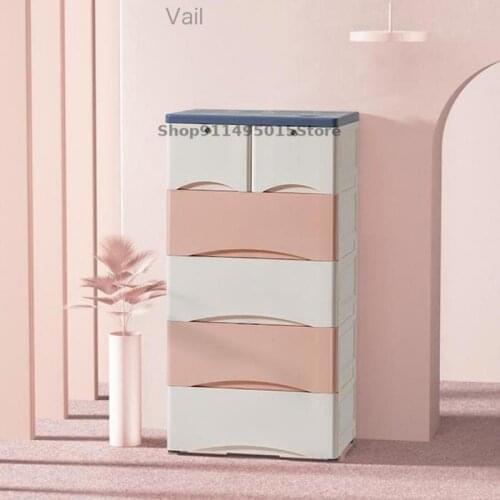 Baby Wardrobe, Baby Drawer Type Five-bucket Storage Cabinet, Childrens Finishing Locker Thickened