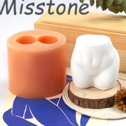 Mini Woman Torso Silicone Candle Mold Lady Vagina Women Body Female Gypsum Gum Decoration Aromatherapy Wax 3D DIY