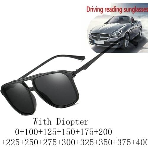 Double beam Sun Reading Glasses for Men women Driving Diopter Sun Glasses Sunglasses Presbyopic Eyeglasses With Diopter FML