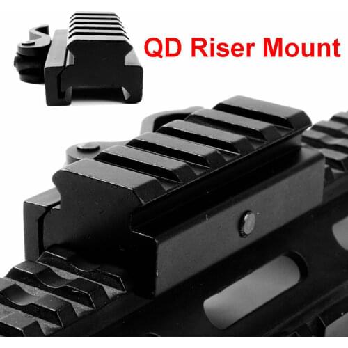Tactics Metal Quick Release 20mm Picatinny Weaver Rail Base QD Mount For Rifle Sight Shooting