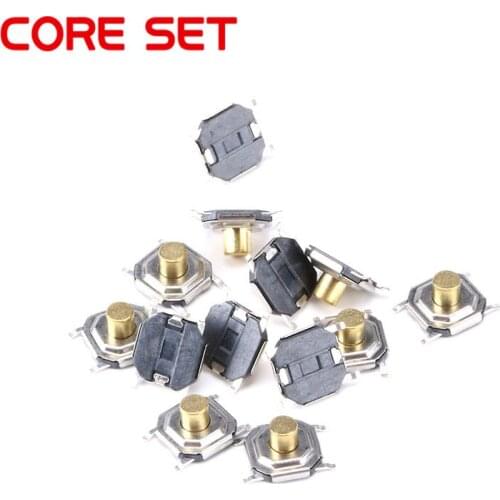 50 pcs/Lot 4X4X3MM Tactile Tact Push Button Micro Switch Momentary 4*4*3MM SMD Button Switch