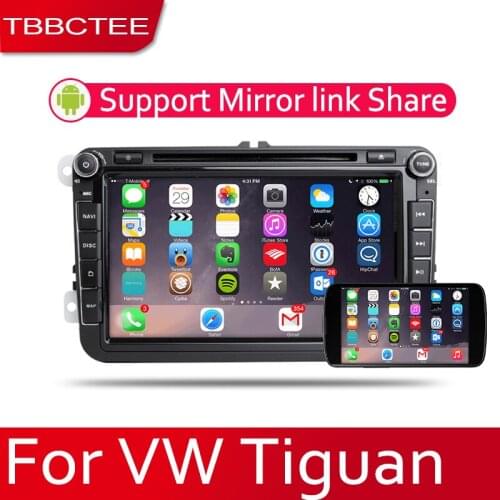 TBBCTEE Car Android System 1080P IPS LCD Screen For Volkswagen VW Tiguan 2007~2014 Car Radio Player GPS Navigation BT AUX DVD