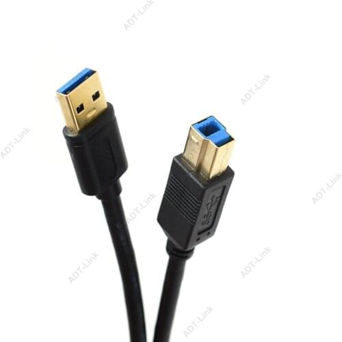 Gold plated USB Printer Cable USB Type B Male to A Male USB 3.0 Cable for Canon Epson HP ZJiang Label Printer DAC USB Printer