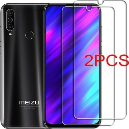 2PCS FOR Meizu C9 pro Tempered Glass Protective on Meizu M10 Note 9 16T 15 Lite M8c Screen Protector Glass Film Cover