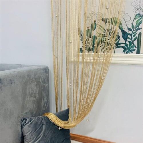 1Pack 1X2M Colored Glaze Bead Flat Silver Thread Curtain Fringe Curtain Backdrop Birthday Wedding Bachelorette Party Decoration