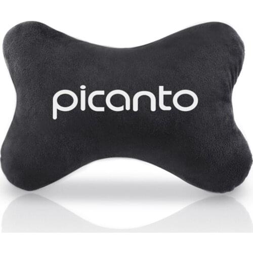 1pcs Car Headrest Cover Auto Seat Cover Head Neck Rest Cushion Neck Pillow Seat Cover for KIA Picanto 2017 2018 2019