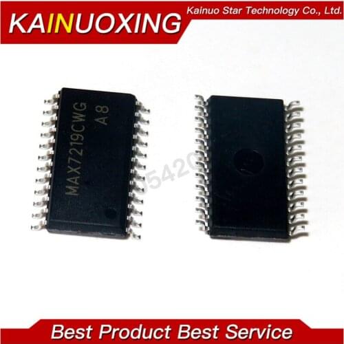 5PCS MAX7219CWG MAX7219EWG MAX7221CWG SOP MAX7219 MAX7219 MAX7221 new and original IC
