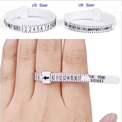 UK USA British American European Standard Size Measurement Belt Bracelet Rings Sizer Ring Finger Size Screening Jewellery Tool
