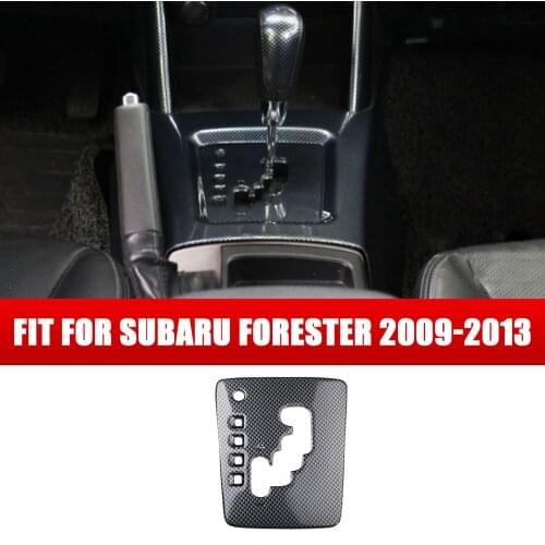 Carbon Fiber Central Console Gear Shift Panel Trim For Subaru Forester 2009-2013