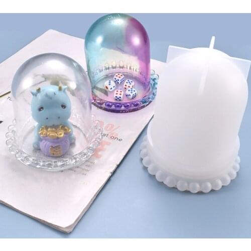 Snow Globe Resin Mold Dice Cup Resin Mold DIY Silicone Mould for Epoxy Display Cover Resin Craft