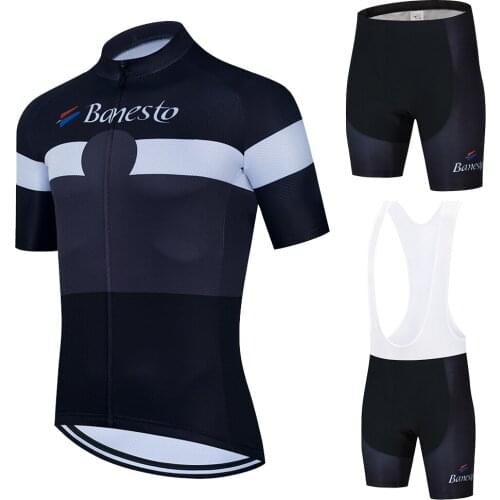 2020 Banesto Team Cycling Clothes Bike jersey 9D GEL Pads Men Ropa Ciclismo Bicycle Summer Tops Cycling Jerseys Bike Shorts