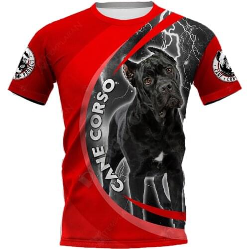 PLstar Cosmos Cane Corso 3D Printed t-shirt Harajuku Streetwear T shirts Funny Animal Men For Women Short Sleeve 04